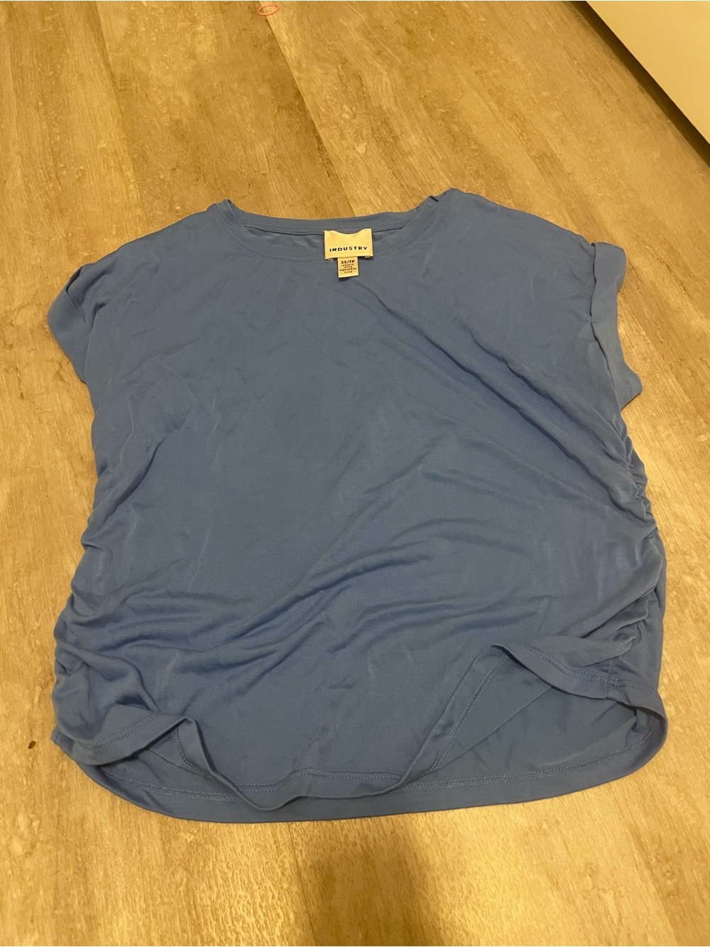NWOT - Industry Blue Short Sleeve Scoop Neck Top